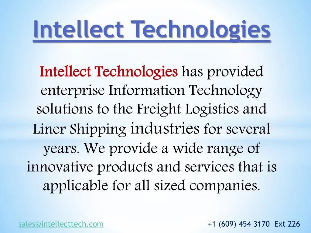 intellect technologies