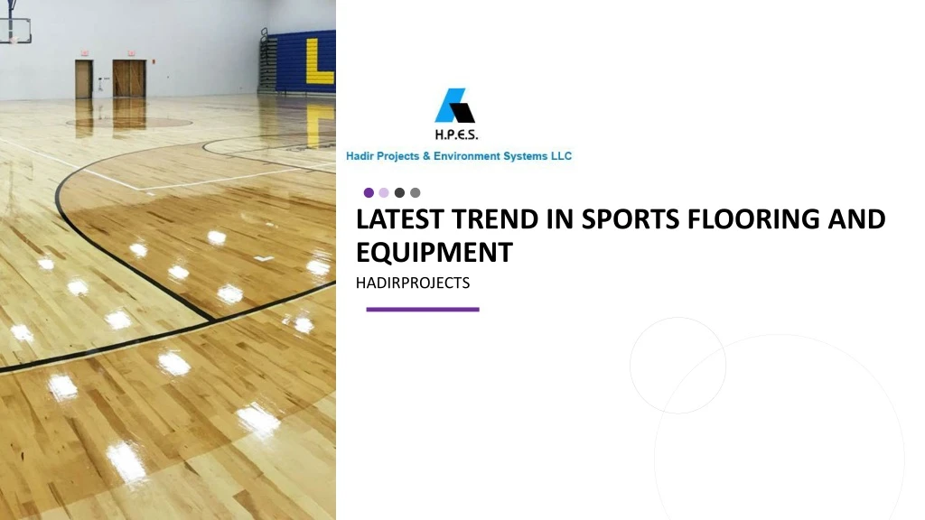 latest trend in sports flooring and equipment