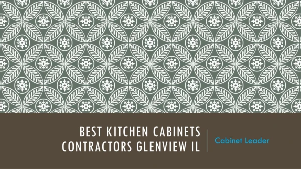 Best Kitchen Cabinets Contractors Glenview IL