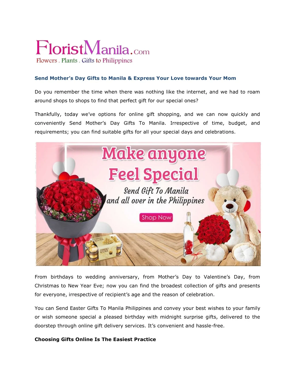 send mother s day gifts to manila express your