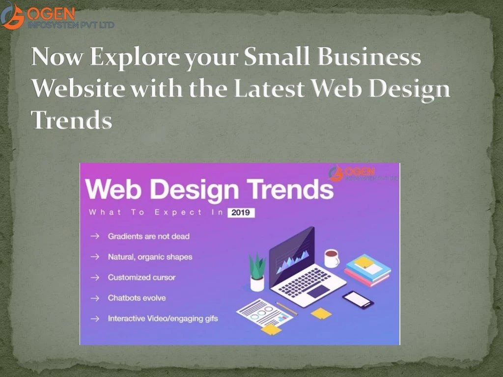 now explore your small business website with the latest web design trends