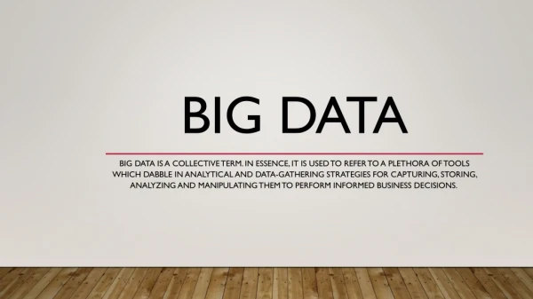 Top big data service providers | Big Data Analytics Services | Mrmmbs Vision