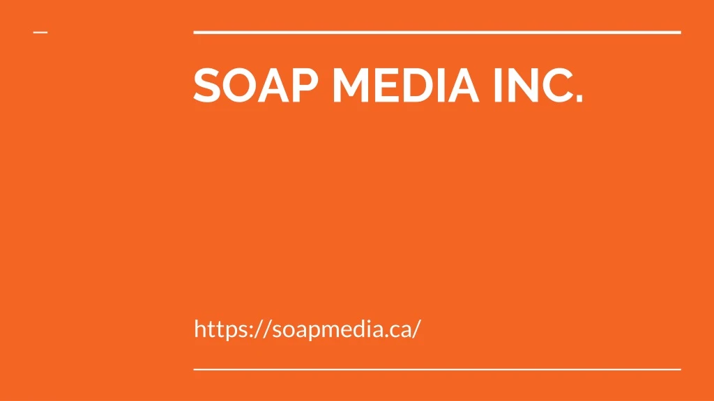 soap media inc