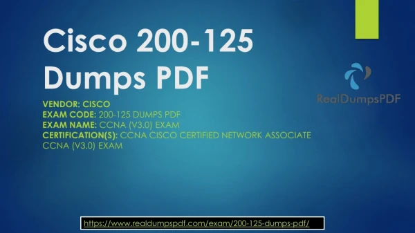Real Cisco 200-125 Dumps Pdf