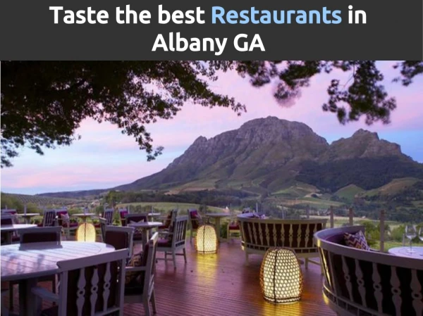 Find Best Restaurants in Albany GA