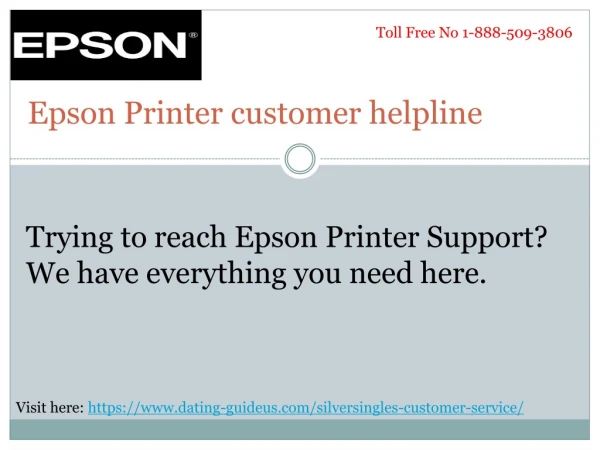 epson printer support number 1-888-509-3806