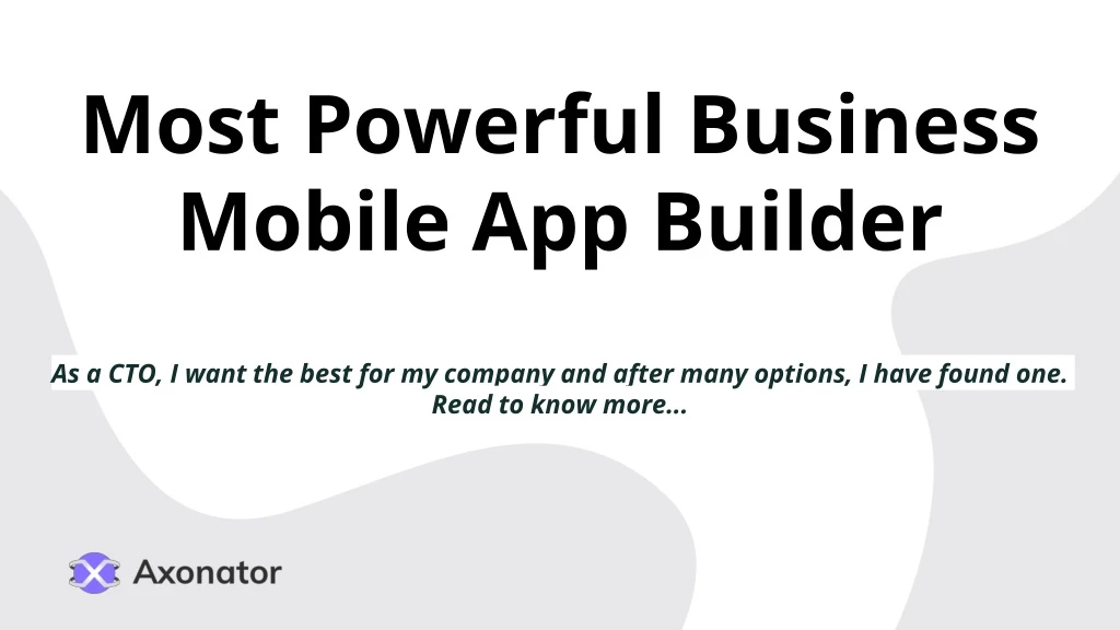 most powerful business mobile app builder