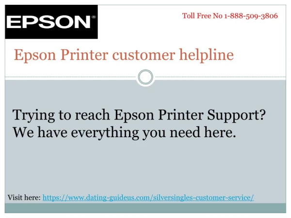 1-888-509-3806 epson printer customer support