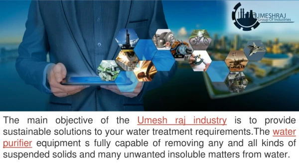 umeshraj industries maker of water purifers