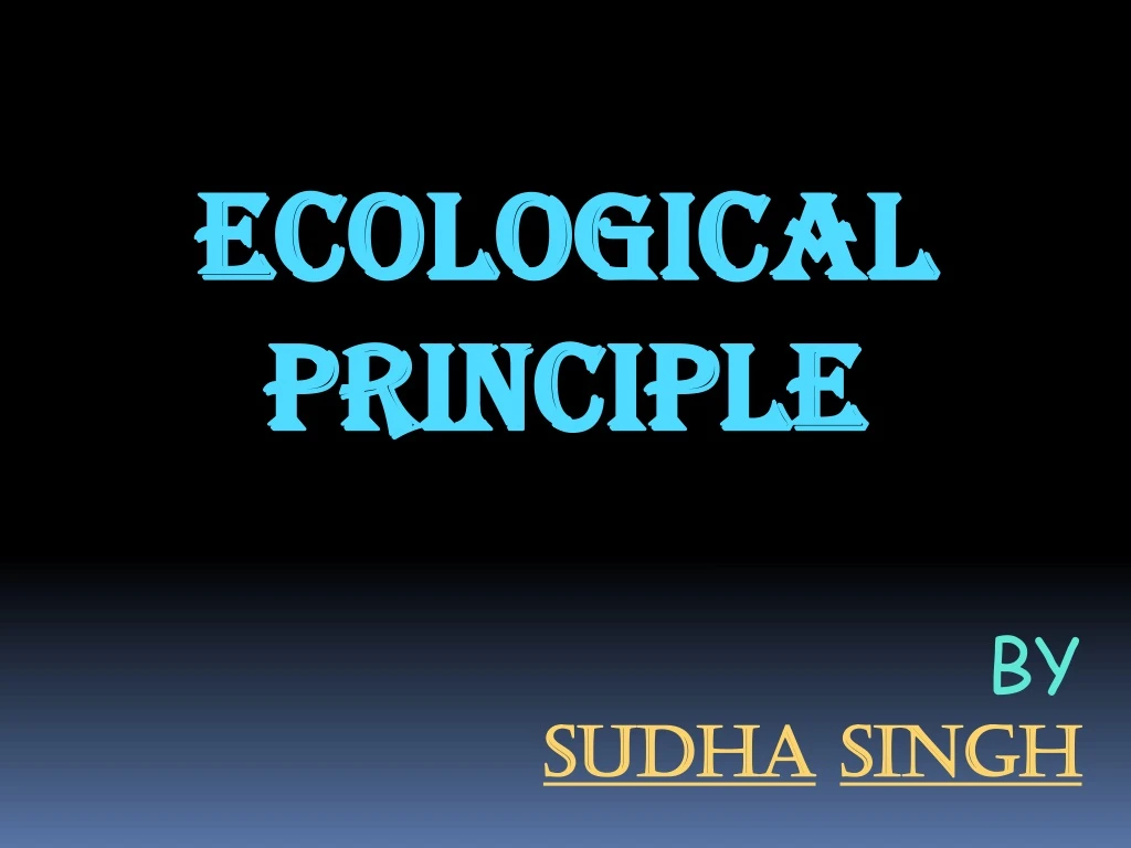 ecological principle