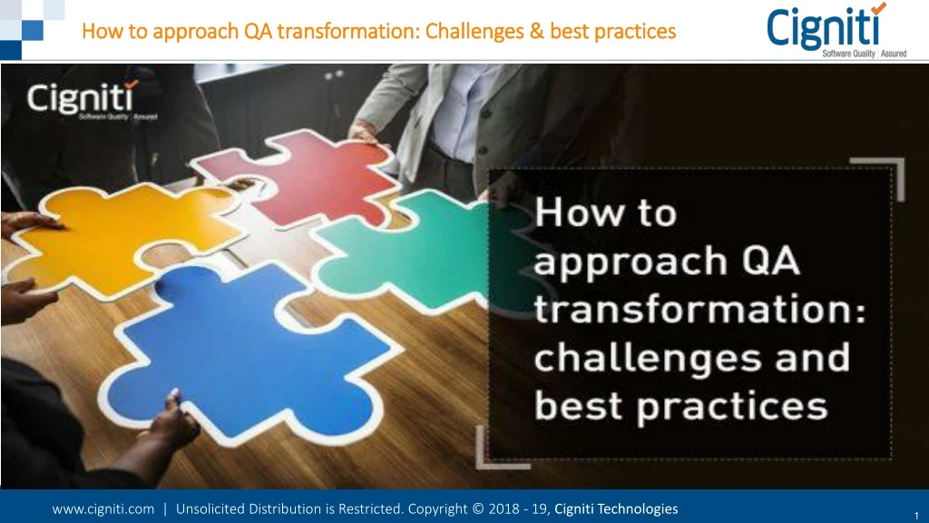 how to approach qa transformation challenges best
