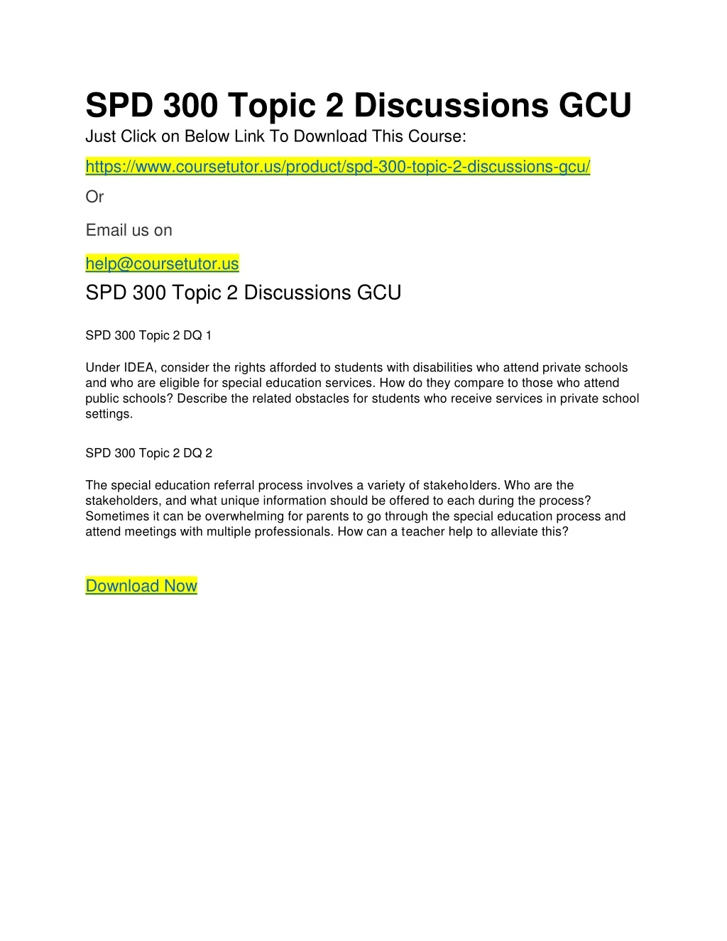 spd 300 topic 2 discussions gcu just click