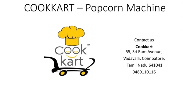 Popcorn machine - Cookkart