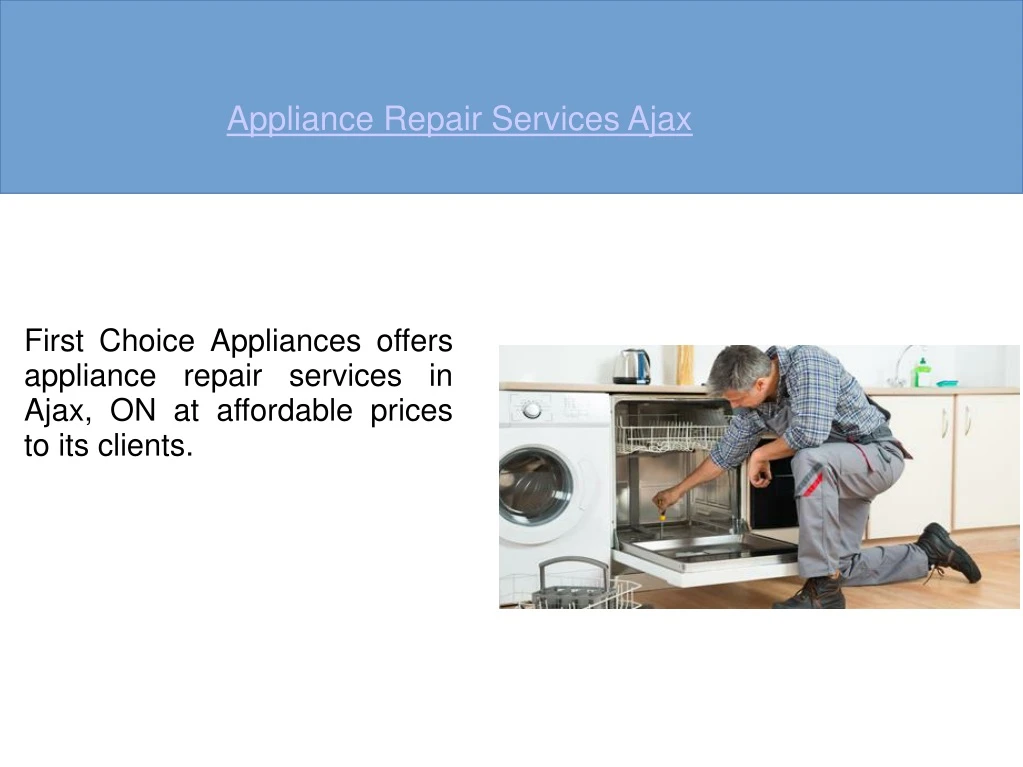 appliance repair services ajax