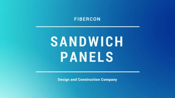 Sandwich Panels - Fibercon