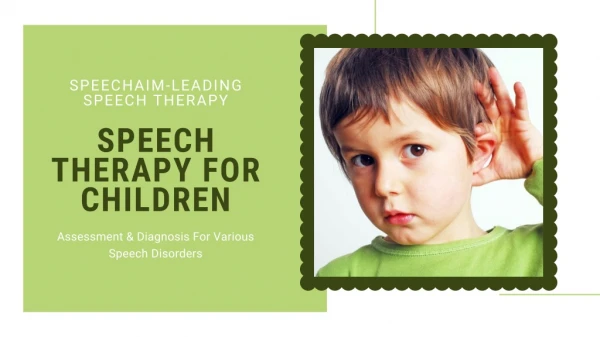 Gift Your Kid A Better Future| Speech Therapy For Children, Toronto