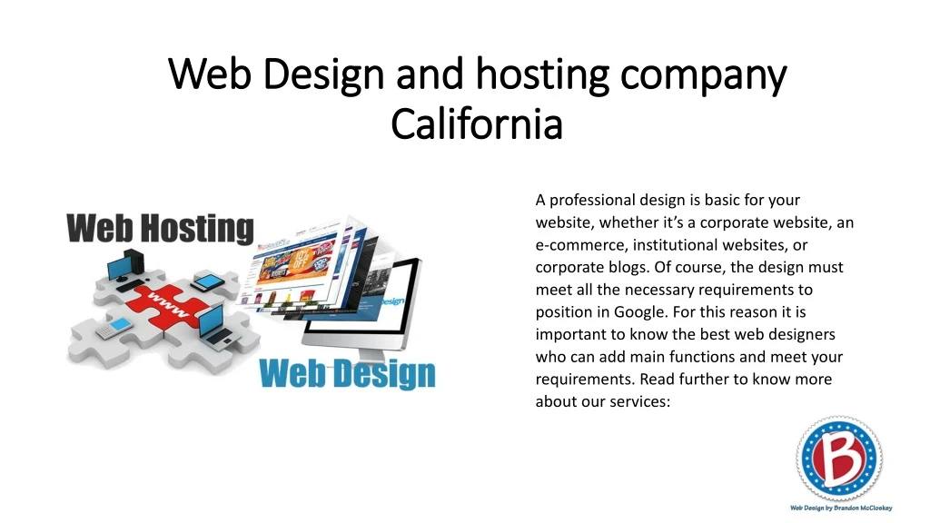 web design and hosting company california