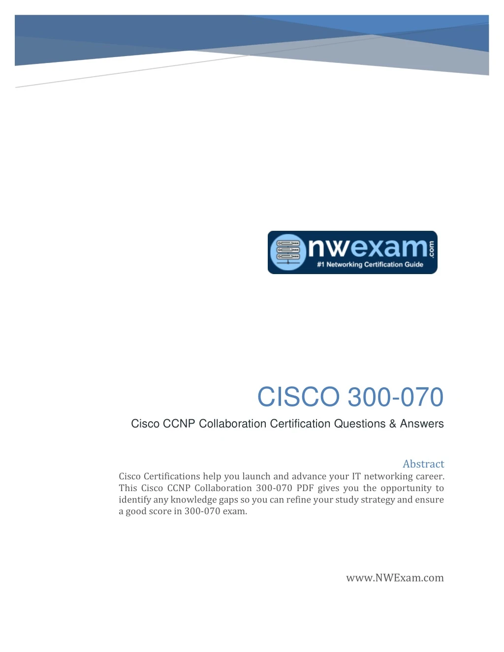 cisco 300 070