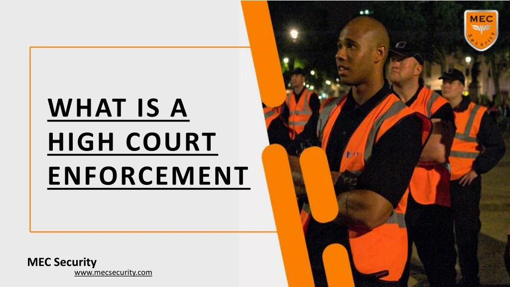 what is a high court enforcement