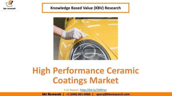 High Performance Ceramic Coatings Market to reach a market size of $11.2 billion by 2025