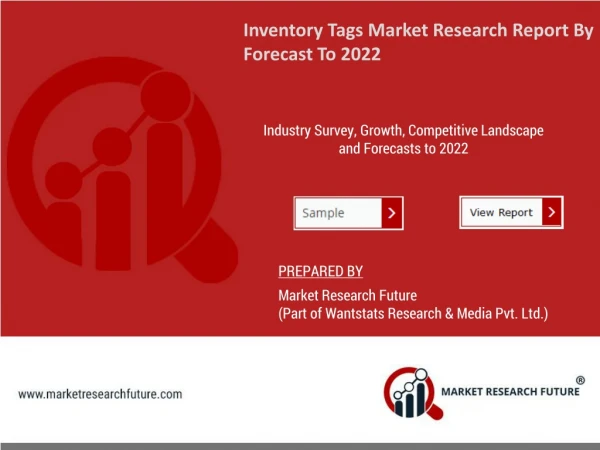 Inventory Tags Market Business Revenue, Future Scope, Market Trends, Key Players And Forecast To 2022