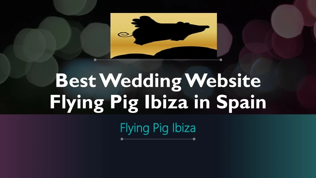 best wedding website flying pig ibiza in spain