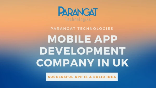 Mobile App Development Company UK