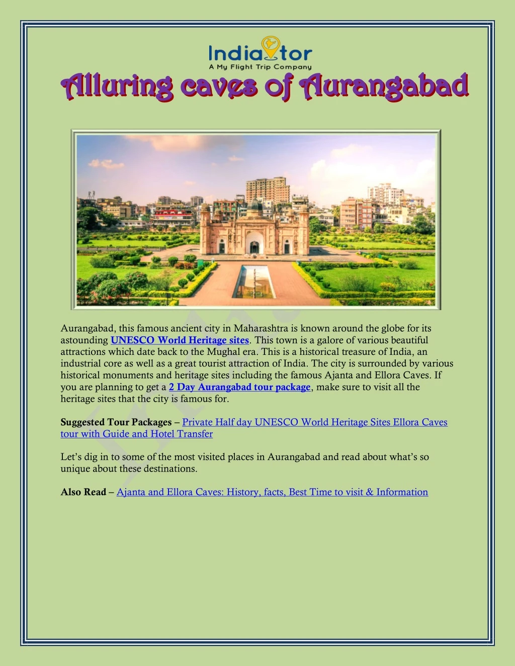 aurangabad this famous ancient city