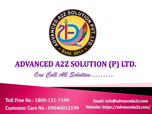 Best Service Providing Company - Advanced A2Z Solution (P) Ltd.