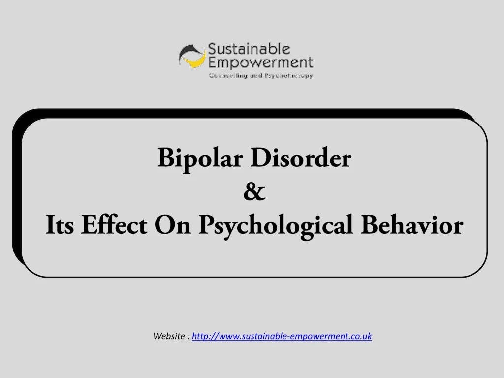bipolar disorder its effect on psychological