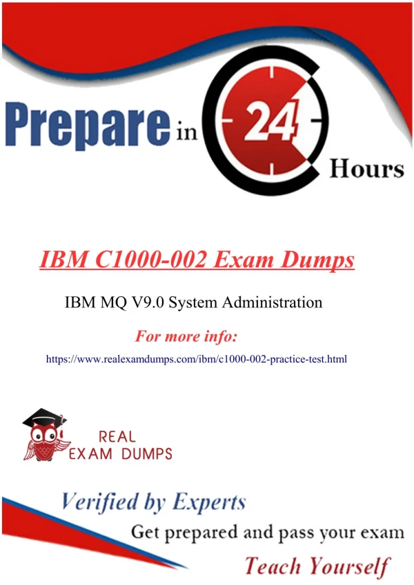 Get Most Efficient And Valid IBM C1000-002 Exam Study Material With Realexamdumps.com