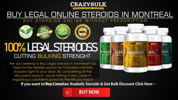 Shop Steroids Online In Montreal