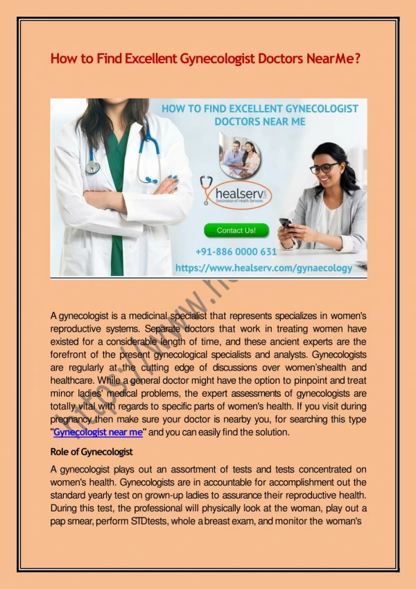 How to Find Excellent Gynecologist Doctors Near Me?