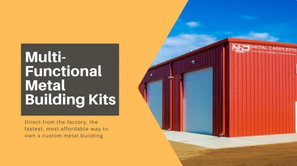Get Multi-Functional Metal Building Kits at Metal Carports Direct