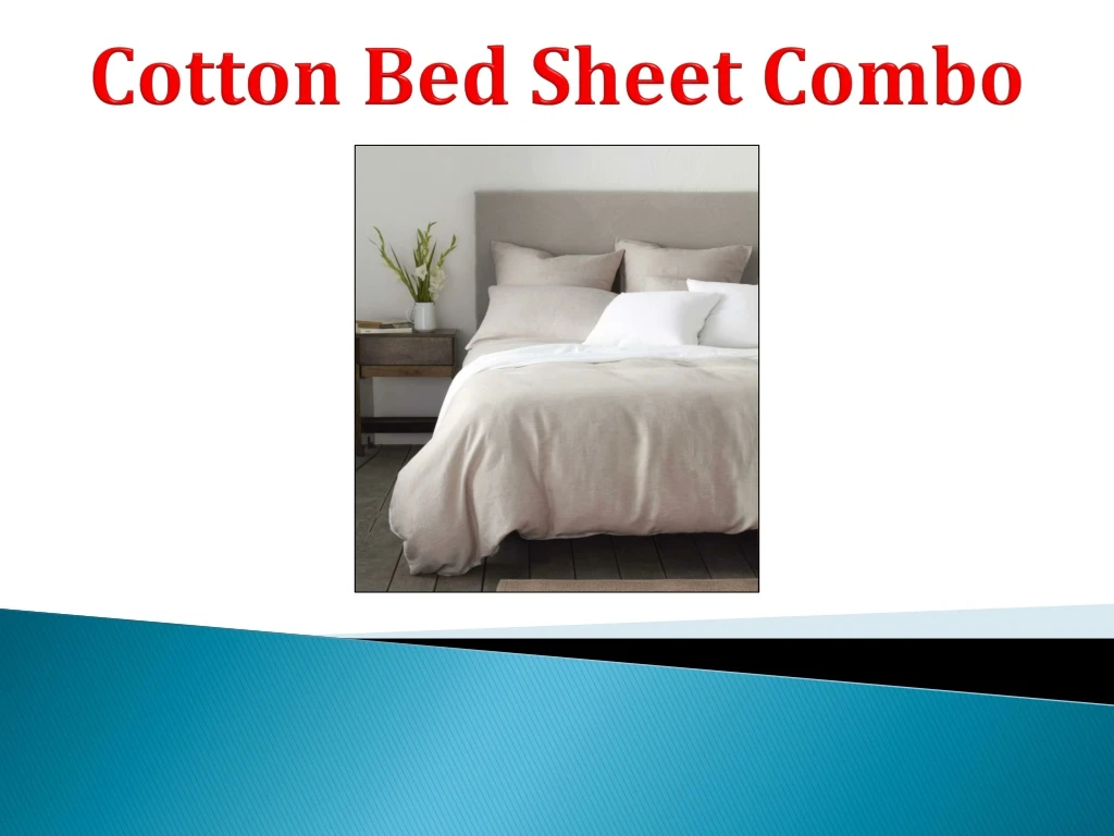cotton bed sheet combo