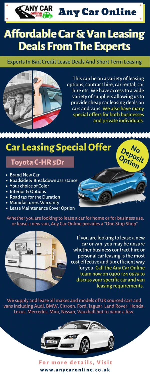 Contract Cars with No Deposit Car Leasing
