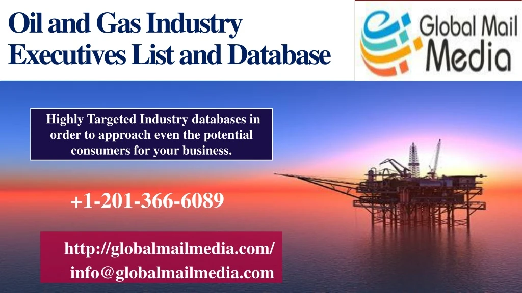 oil and gas industry executives list and database