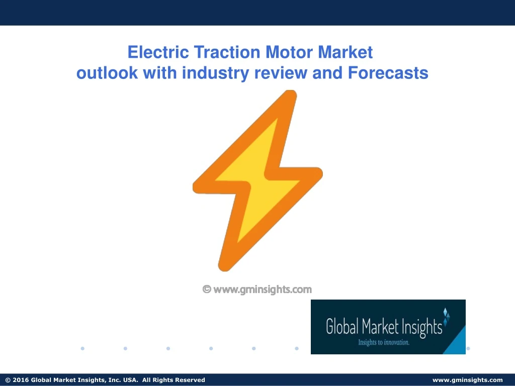 electric traction motor market outlook with
