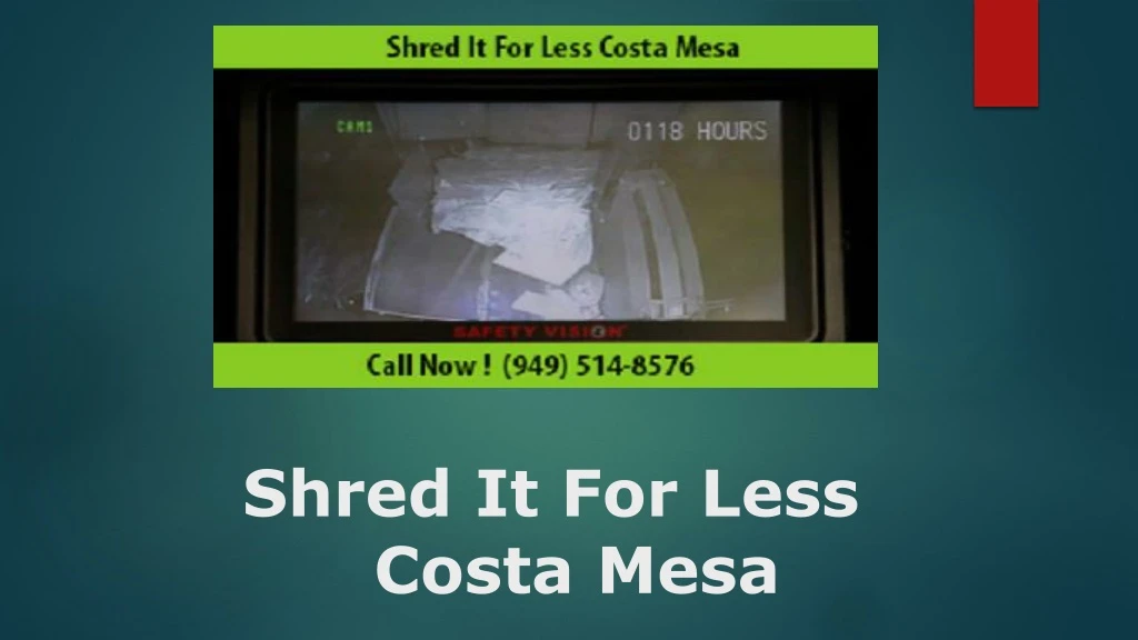 shred it for less costa mesa