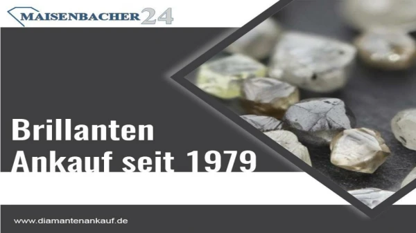 Brillanten Ankauf Seit 1979 | Maisenbacher - Der zuverlässige Diamantgroßhändler weltweit