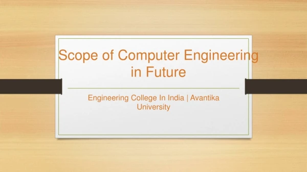 Scope of Computer Engineering in Future - Avantika University