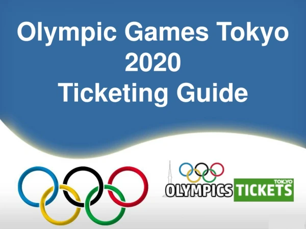 Olympics Tokyo Tickets | Summer Games 2020 Tickets