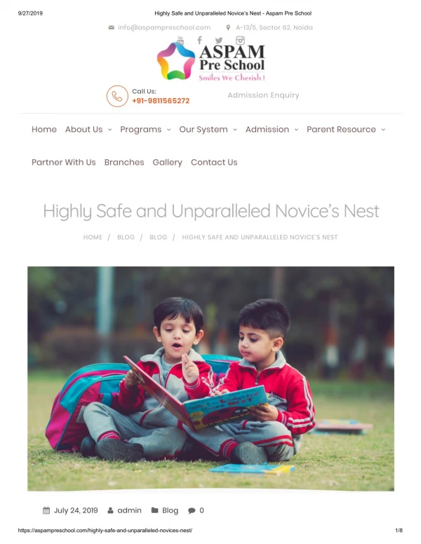 Best Preschool in Noida