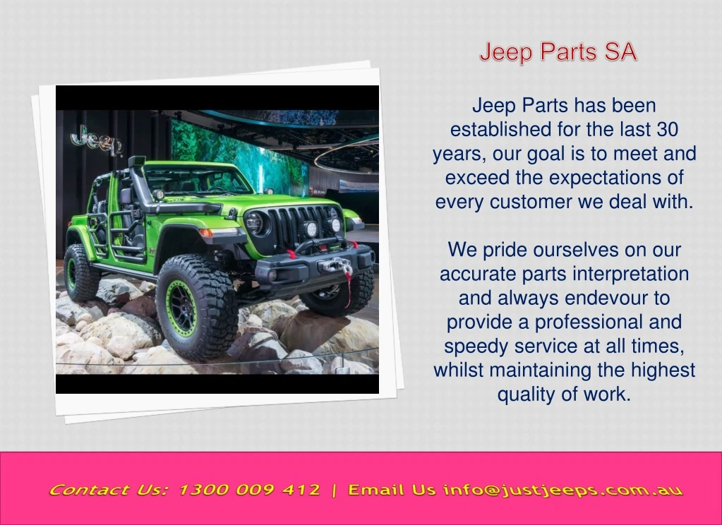jeep parts sa