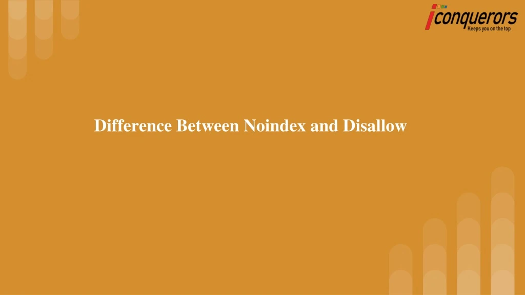 difference between noindex and disallow