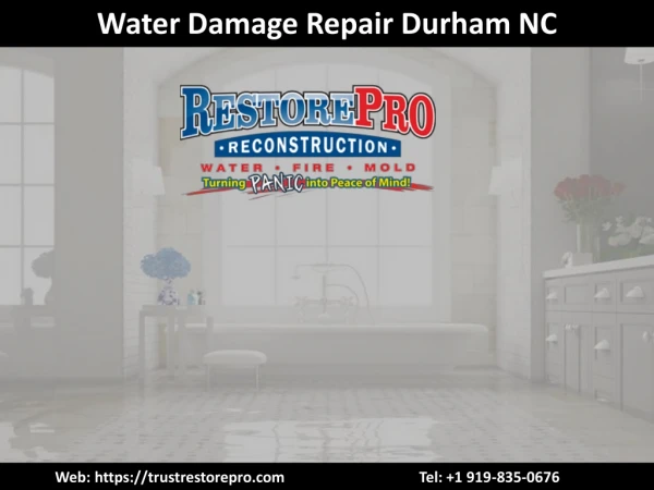 Professional Water Damage Repair Company Durham NC