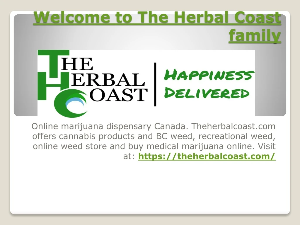 welcome to the herbal coast family