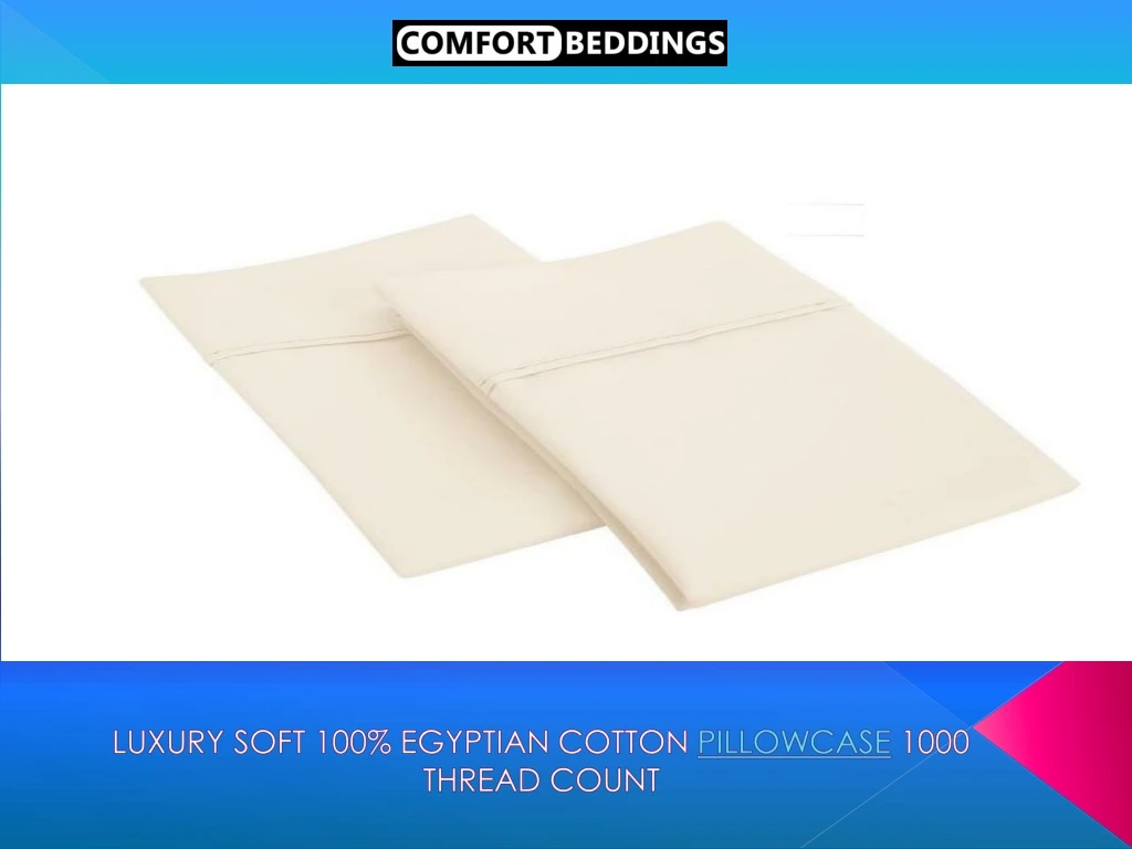 luxury soft 100 egyptian cotton pillowcase 1000