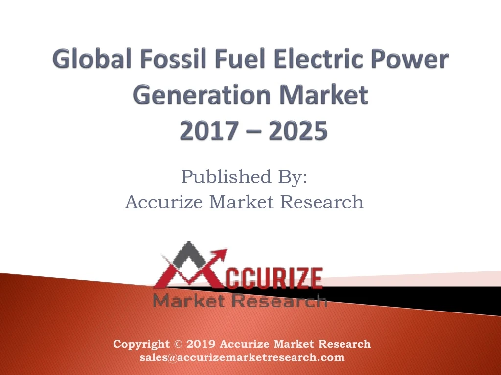 global fossil fuel electric power generation market 2017 2025