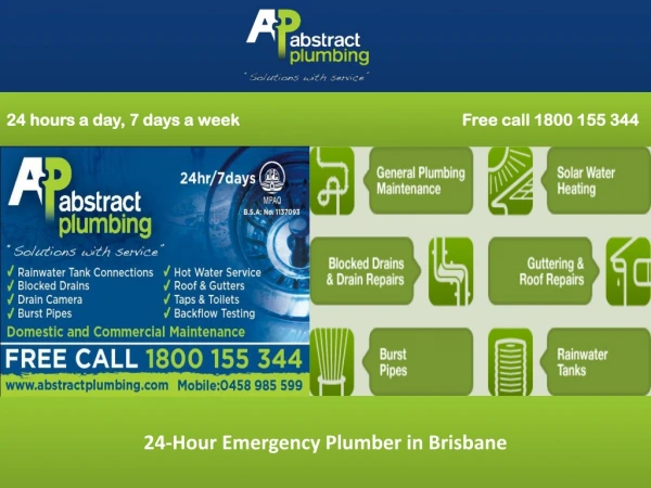24-Hour Emergency Plumber in Brisbane